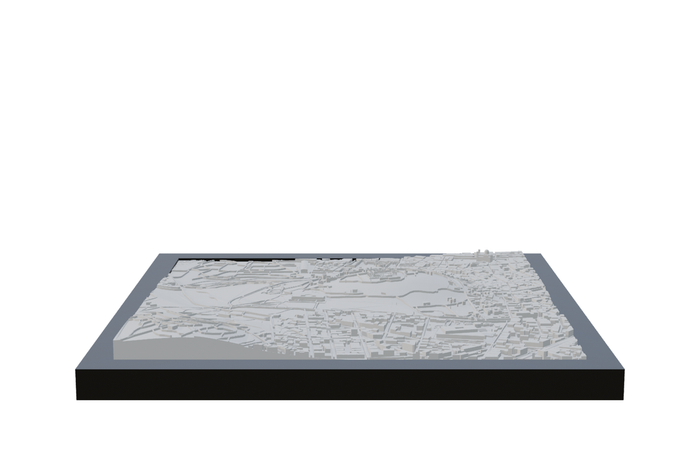 Athens, framed 3D-printed cityscape by Mini City Prints