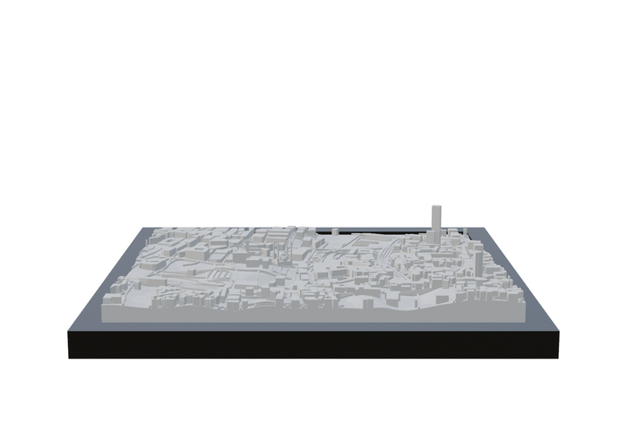 Beirut, framed 3D-printed cityscape by Mini City Prints