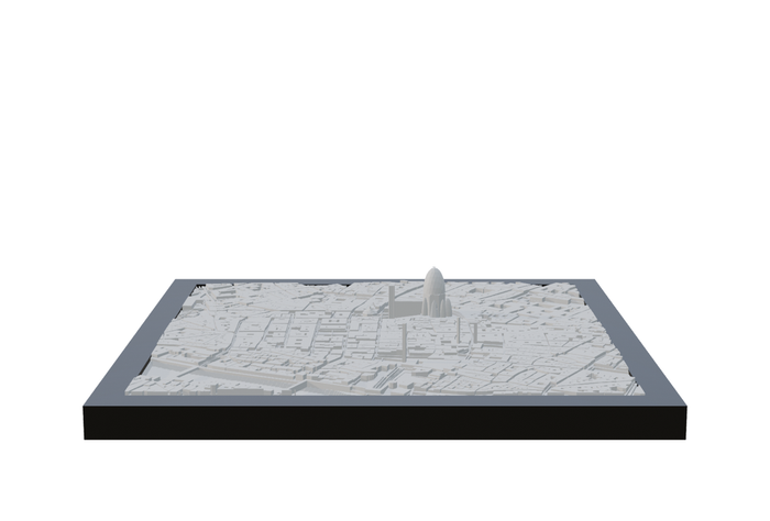 Florence, framed 3D-printed cityscape by Mini City Prints