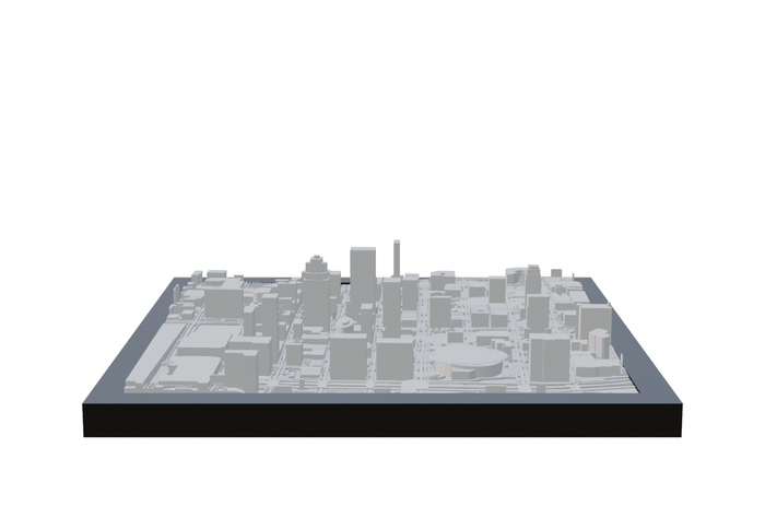 Kansas City, framed 3D-printed cityscape by Mini City Prints