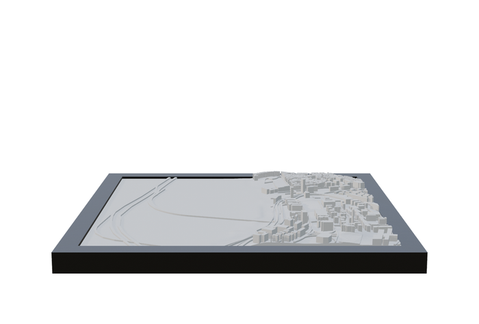 Mumbai, framed 3D-printed cityscape by Mini City Prints