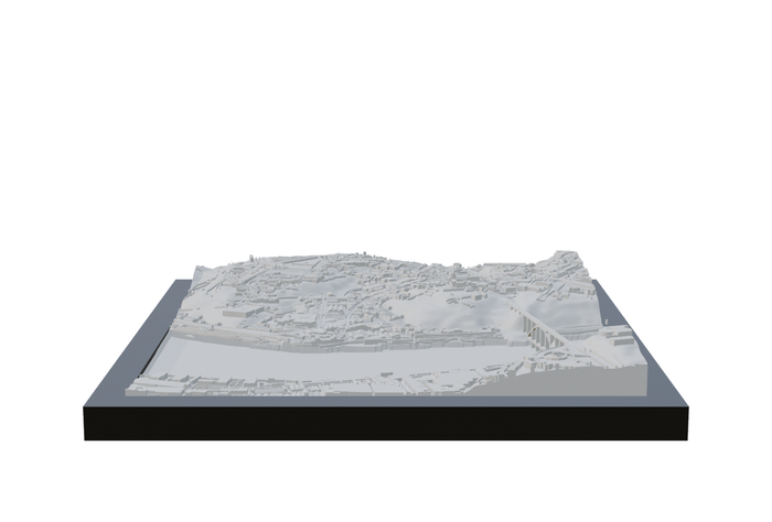 Porto, framed 3D-printed cityscape by Mini City Prints