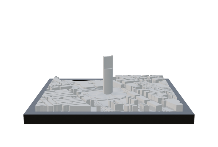 Riyadh, framed 3D-printed cityscape by Mini City Prints