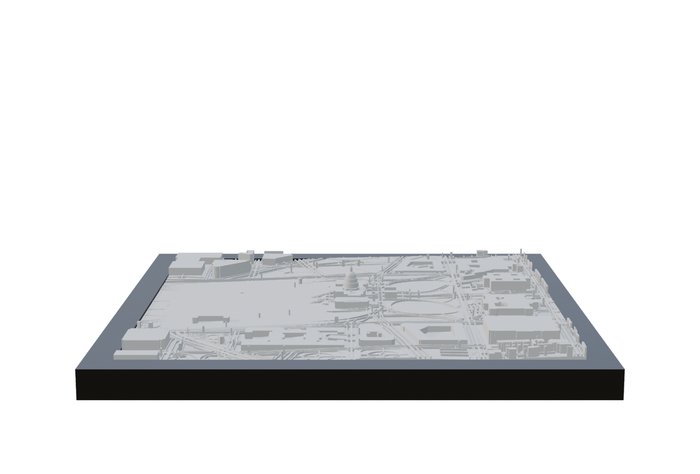 Washington D.C., framed 3D-printed cityscape by Mini City Prints