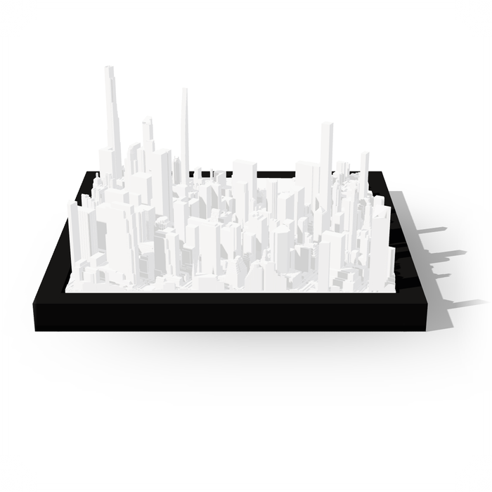 NYC - Central Park, framed 3D-printed cityscape by Mini City Prints