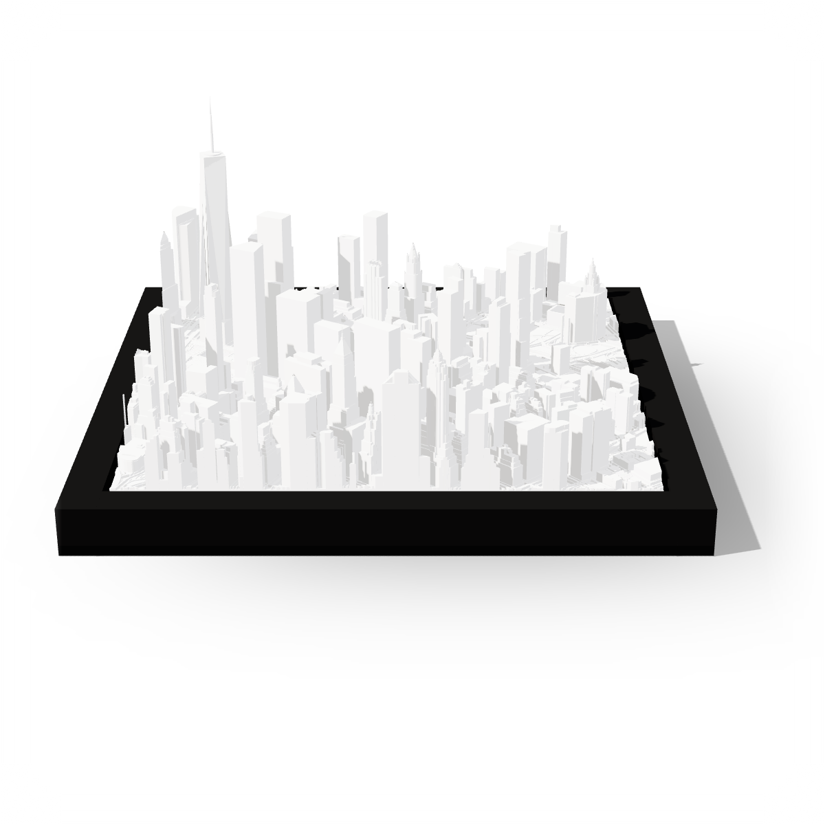 New York Lower Manhattan 3D city frame