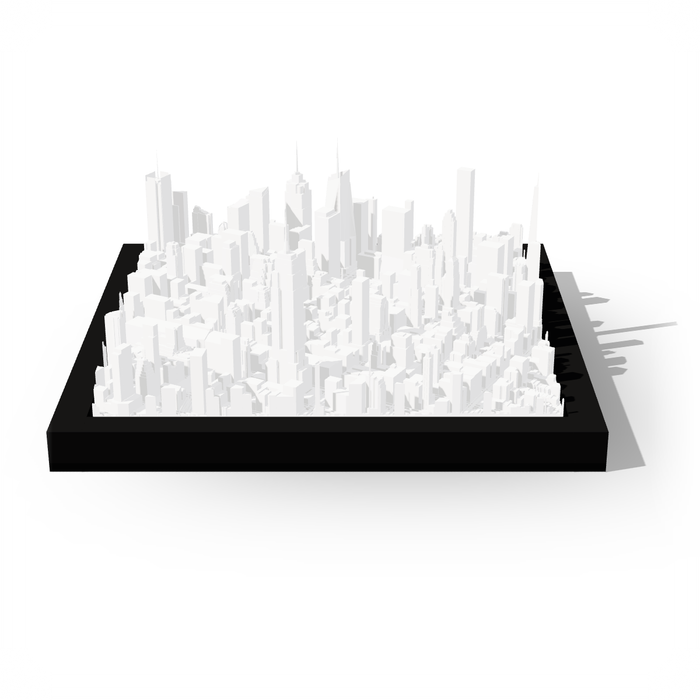 NYC - Midtown Manhattan, framed 3D-printed cityscape by Mini City Prints