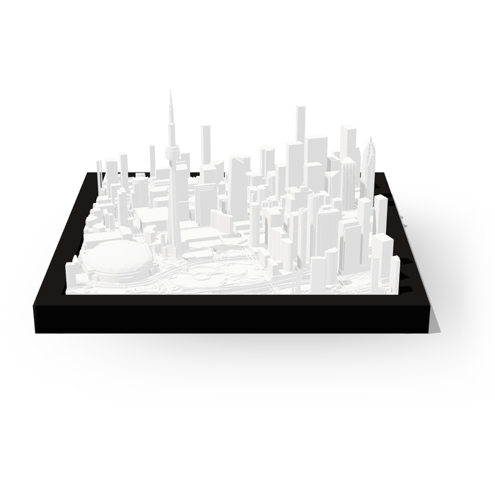Toronto, framed 3D-printed cityscape by Mini City Prints