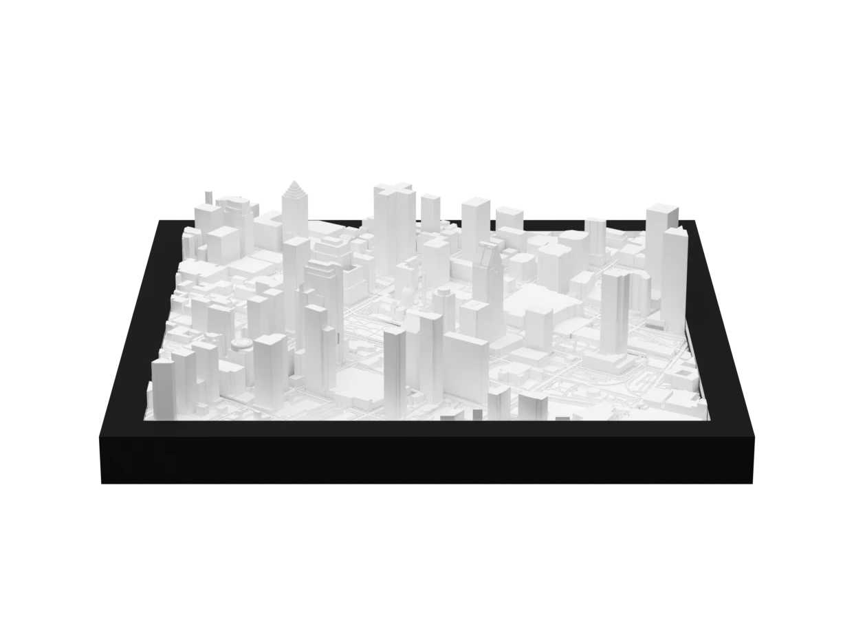 Montreal, a 3D-printed cityscape by Mini City Prints