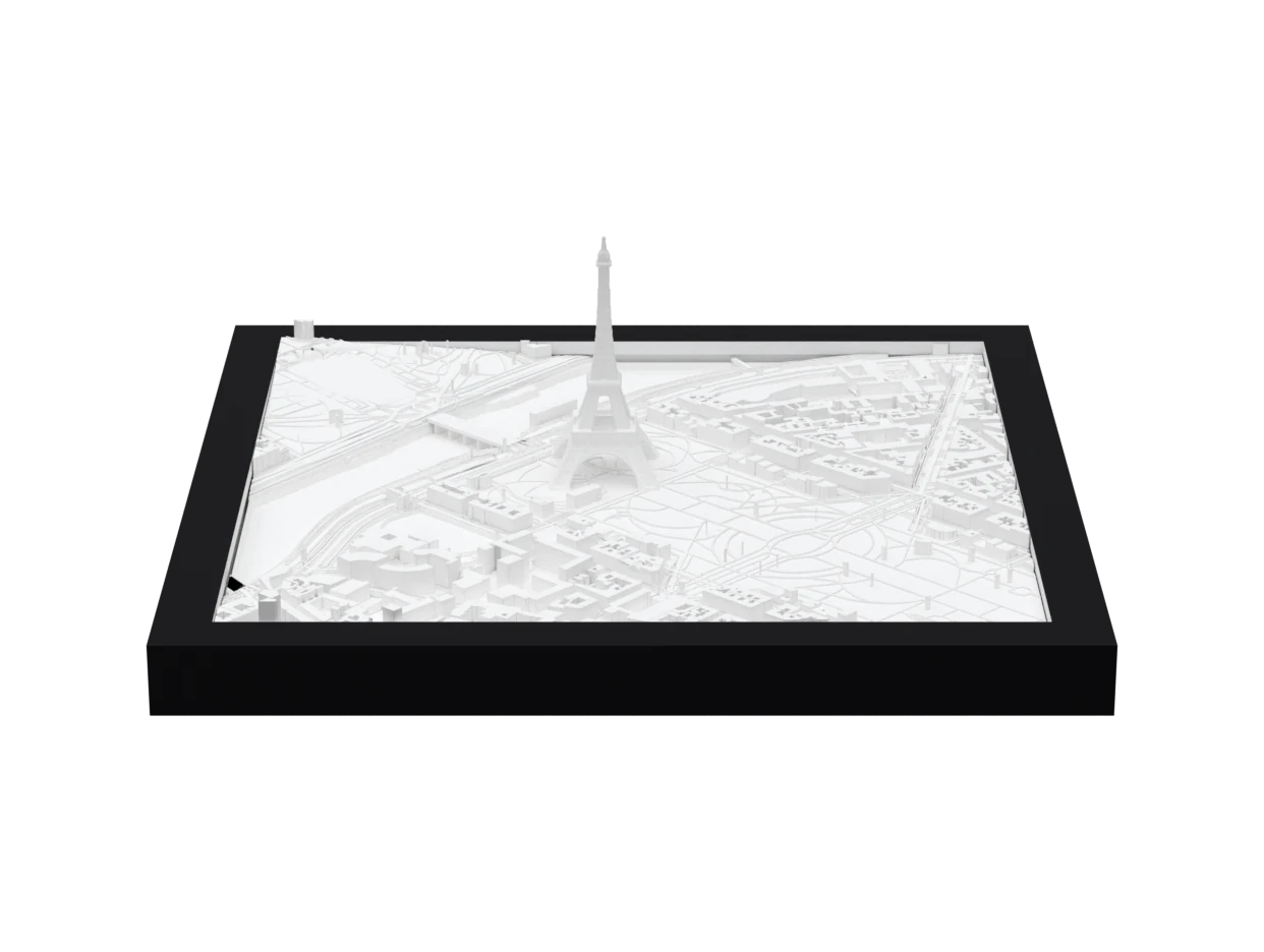 Paris, a 3D-printed cityscape by Mini City Prints